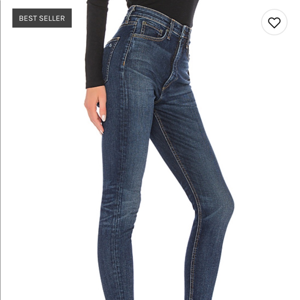 Rag & Bone High Waisted Skinny Jeans